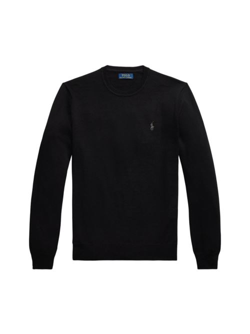 Maglia da uomo in lana, girocollo, colore black POLO RALPH LAUREN | 710946143004